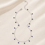 Sininen Kiviriipus Choker-kaulakoru
