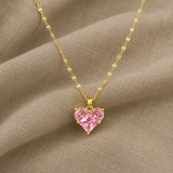 Sydän-kaulakoru zirkonilla