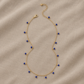Sininen Kiviriipus Choker-kaulakoru