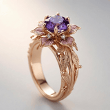 Vintage Violetti Sormus