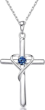 Safiiroista valmistettu ristiriipuskaulaketju