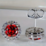 Hopea Ruby Halo Korvakorut