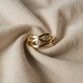 Klassinen Kaksivärinen Kristallirengas