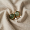 Antiikkiset jade- ja helmikorvakorut