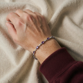 Ametisti Tähtivalo Rannekoru | Valkoinen kulta