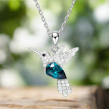 Kolibri-kimalteleva kaulakoru kuutiollisella zirkonilla
