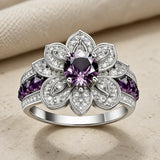 Hopeanvärinen sormus, violetti lootus