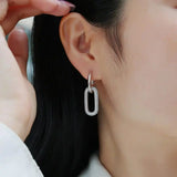 Retro korvakorut geometrisella muotoilulla ja zirkoneilla