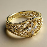 Ajaton vintage-boho-sormus