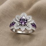 Hopeanvärinen sormus, violetti lootus